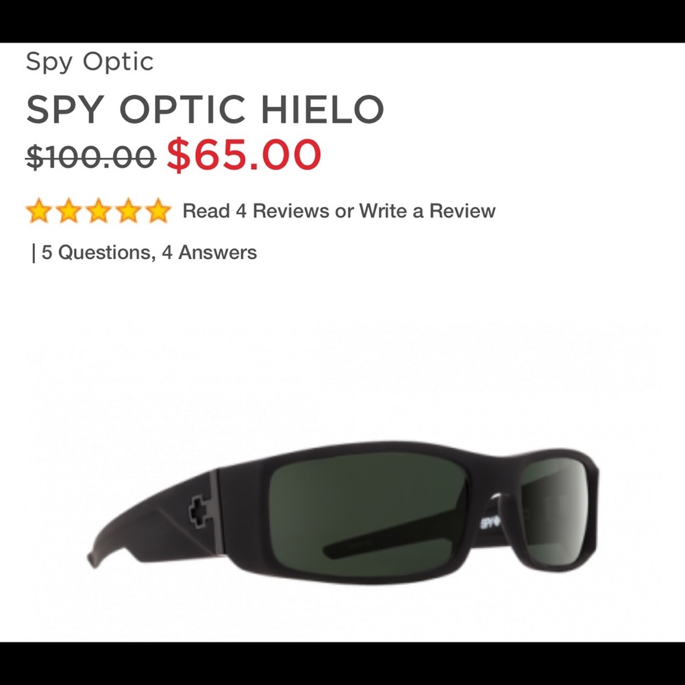 Original Spy Optic Hielo Sunglasses
